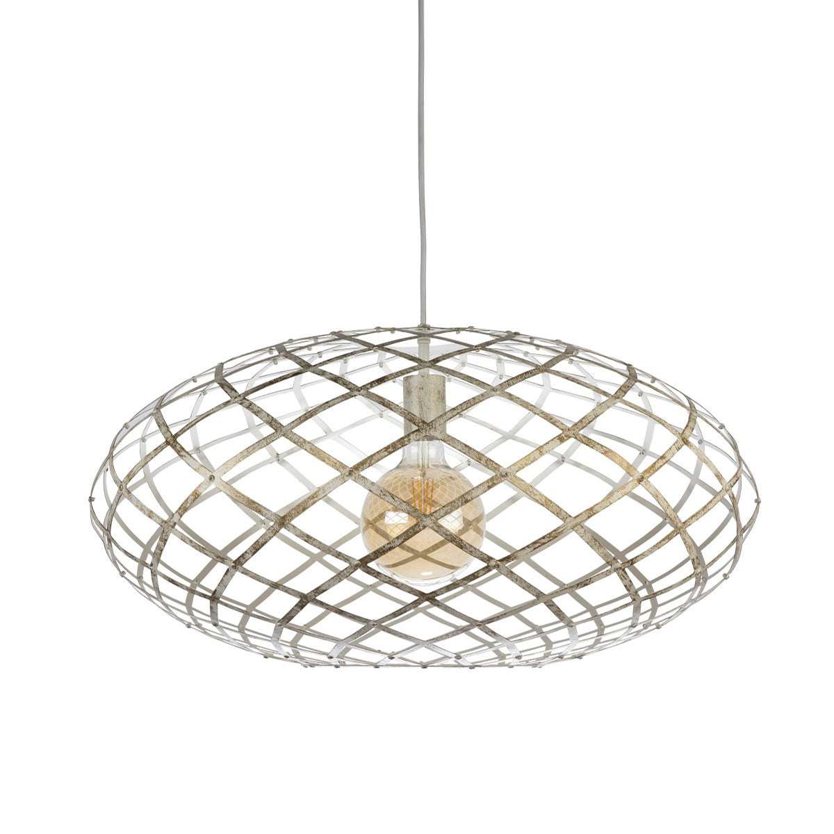 Wembley Medium Modern Abstract 1-Light Ovoid Pendant – 650mm