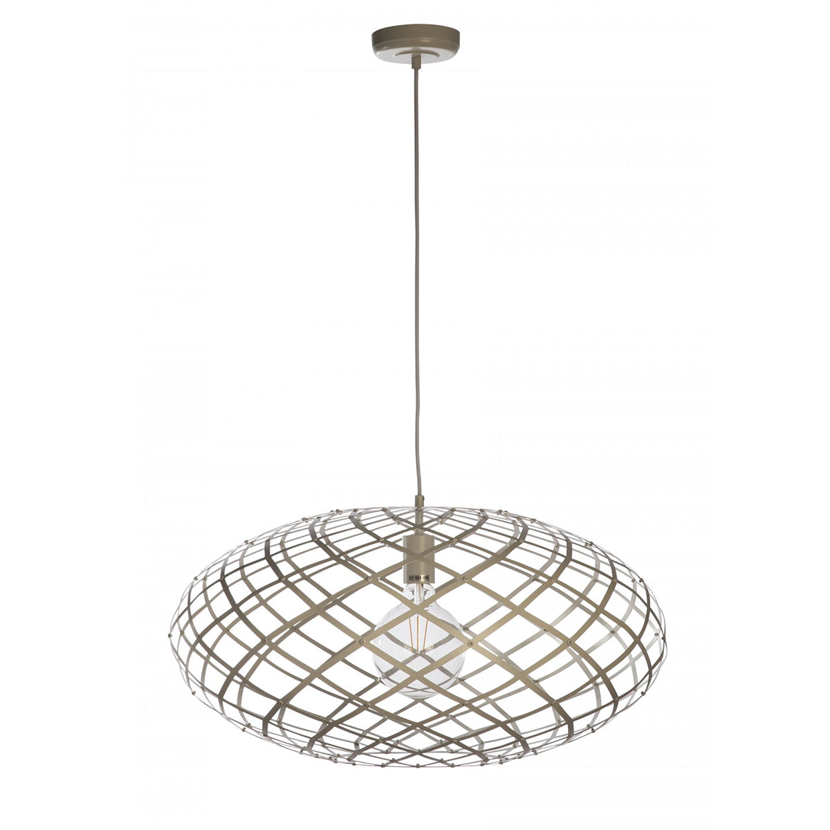 Wembley Medium Modern Abstract 1-Light Ovoid Pendant – 650mm