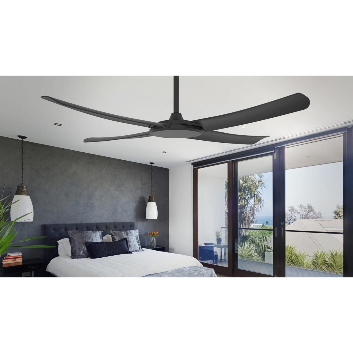 FlatJET 3/4/5 Blades DC Ceiling Fan with Remote