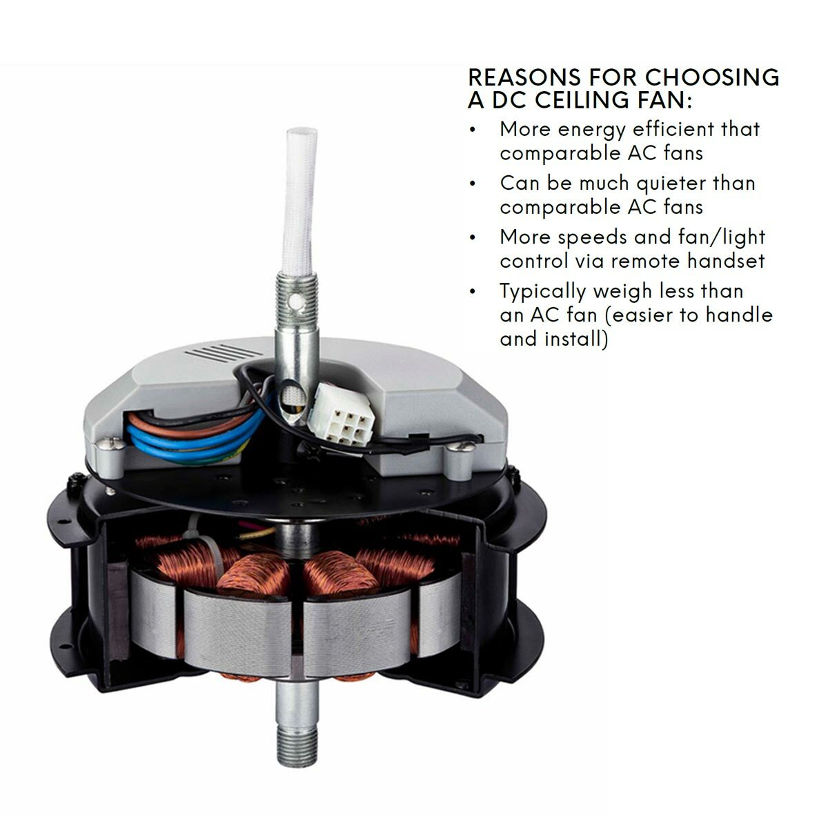 FlatJET 3/4/5 Blades DC Ceiling Fan with Remote