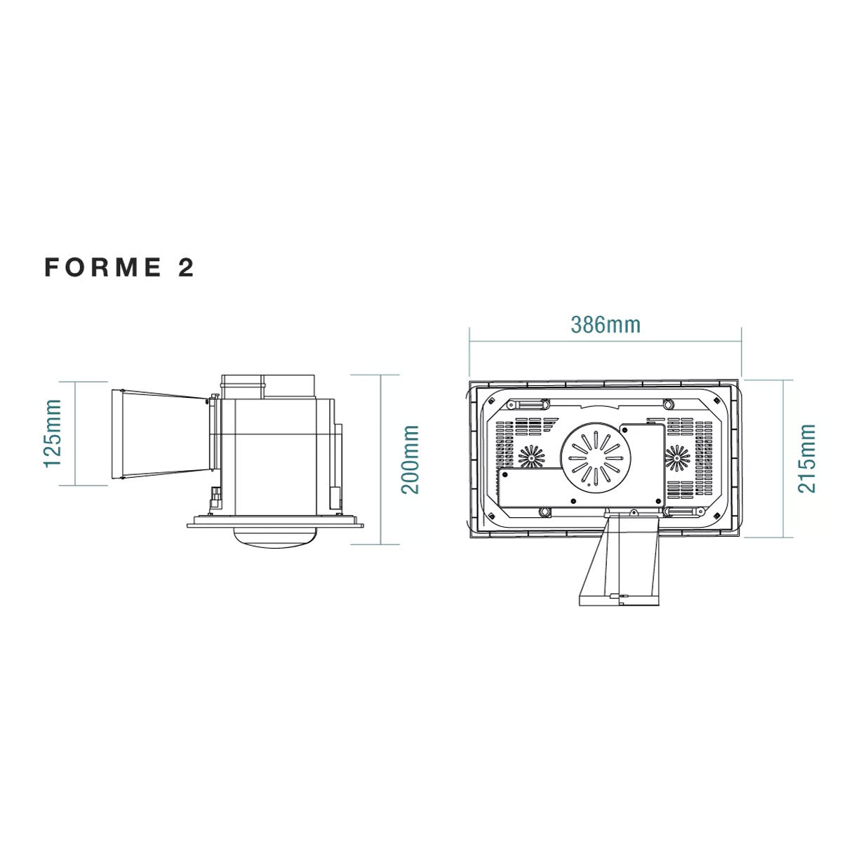 Forme 2 Heat Bathroom 3-in-1 - White - Tri-Colour