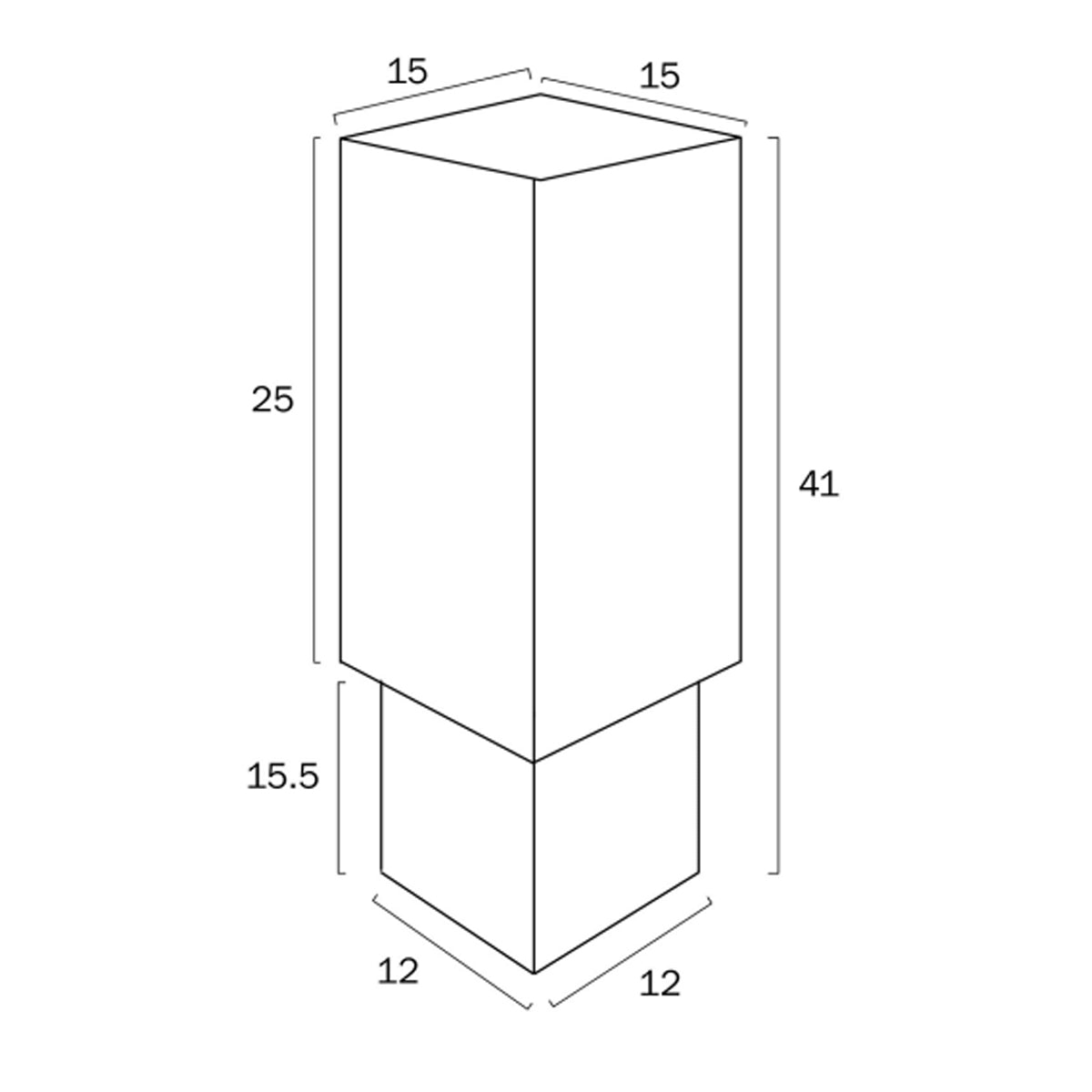 Fornos Travertine Look Rectangular Table Lamp