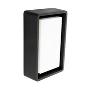 Frame 10W LED Metal Outdoor Wall Light - Black
