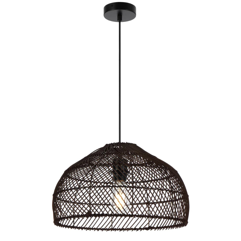 Frya Rattan/Cane Pendant Light - Hand Woven Design