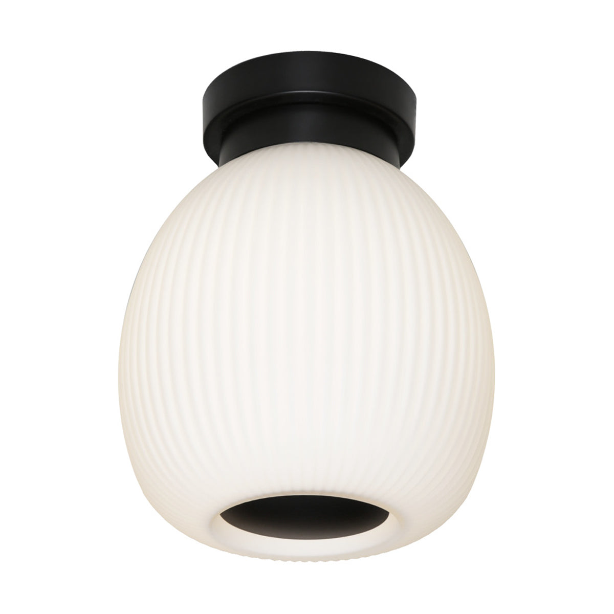 Garman Batten Fix Light with Ribbed Opal Matte Glass