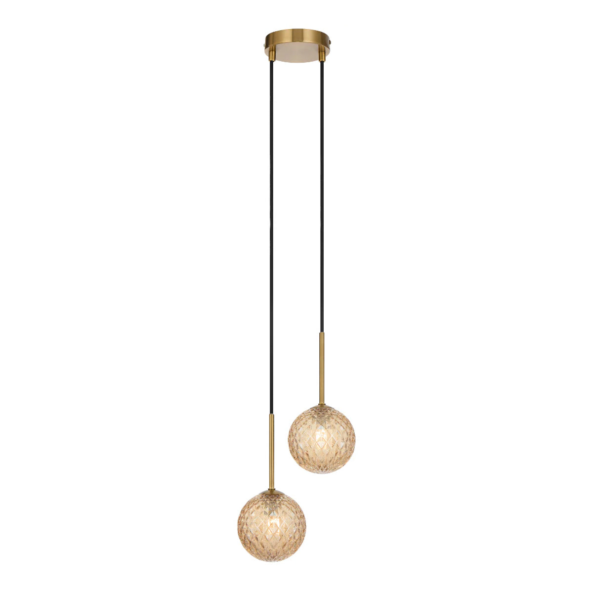 Gaston 2 Light Pendant with Interchangeable Shades