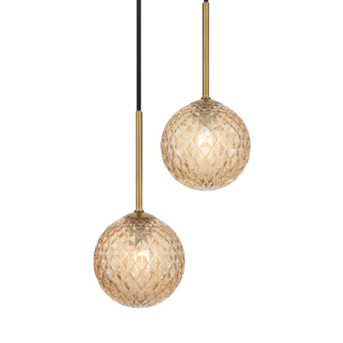 Gaston 2 Light Pendant with Interchangeable Shades