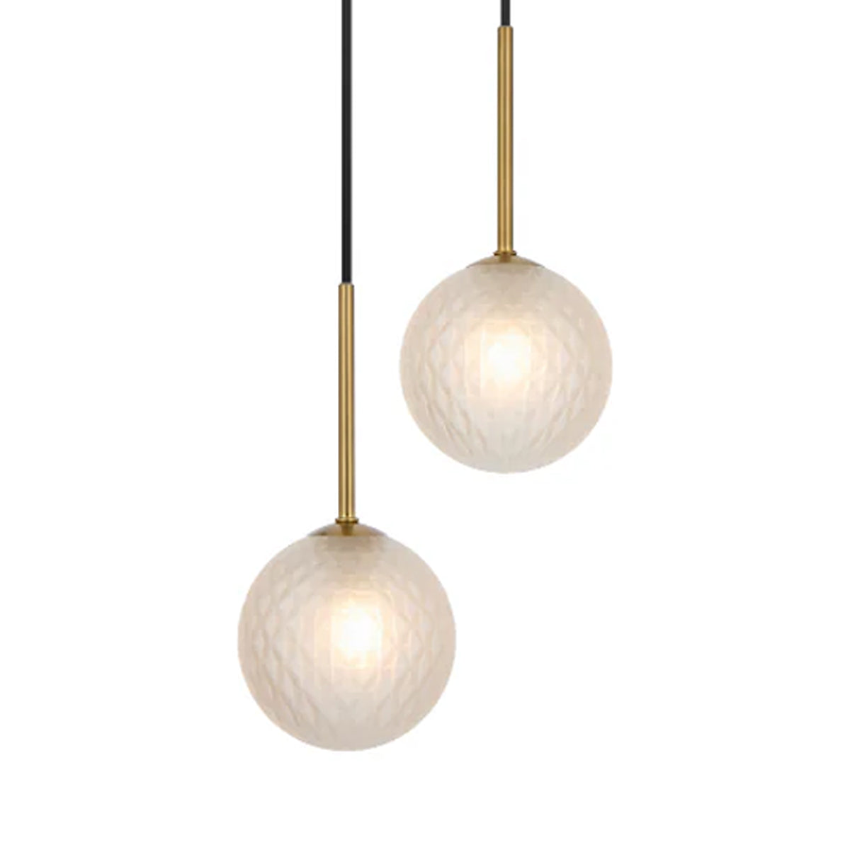 Gaston 2 Light Pendant with Interchangeable Shades