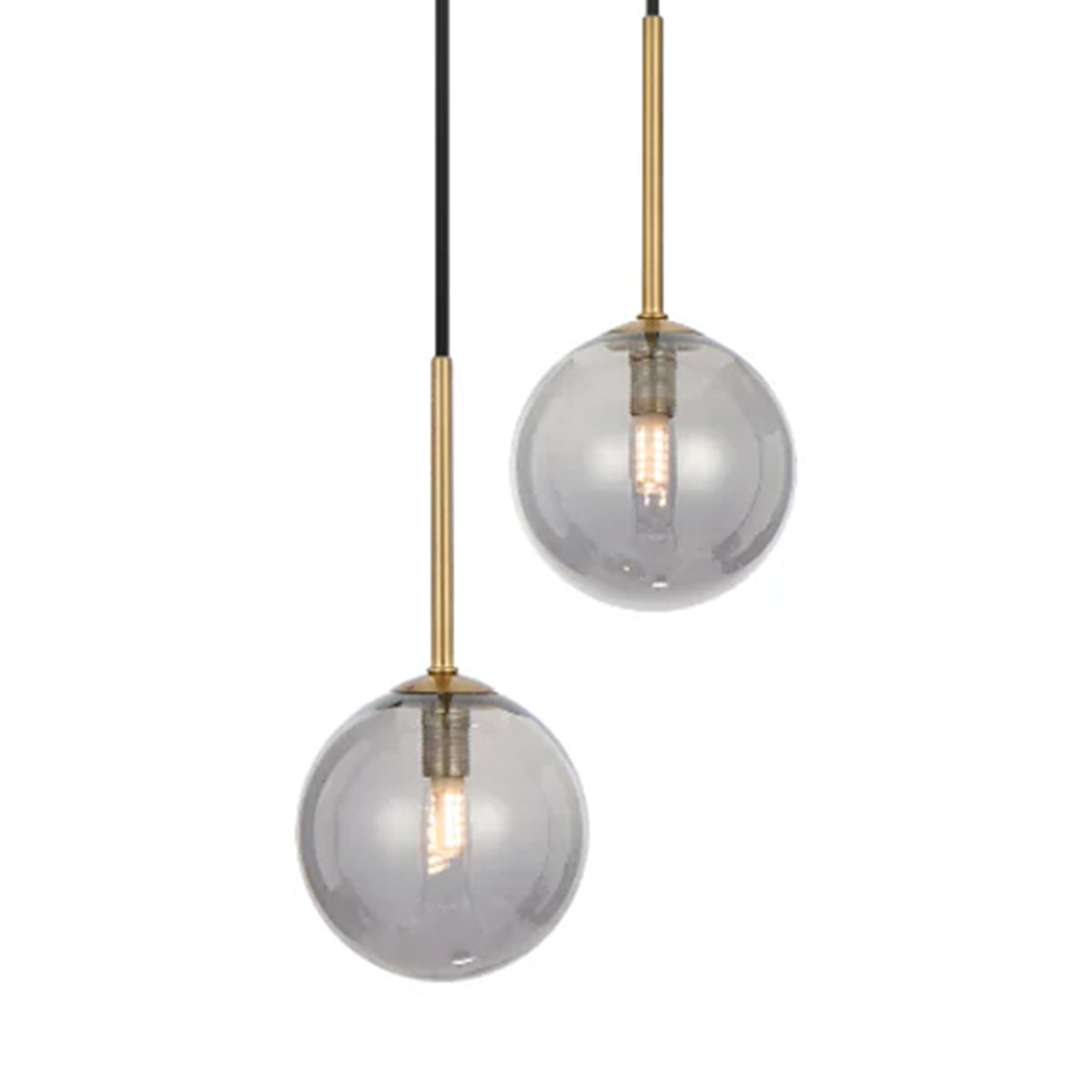 Gaston 2 Light Pendant with Interchangeable Shades