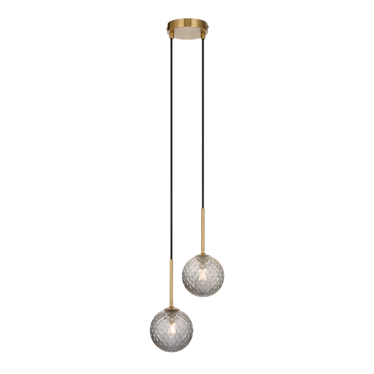 Gaston 2 Light Pendant with Interchangeable Shades