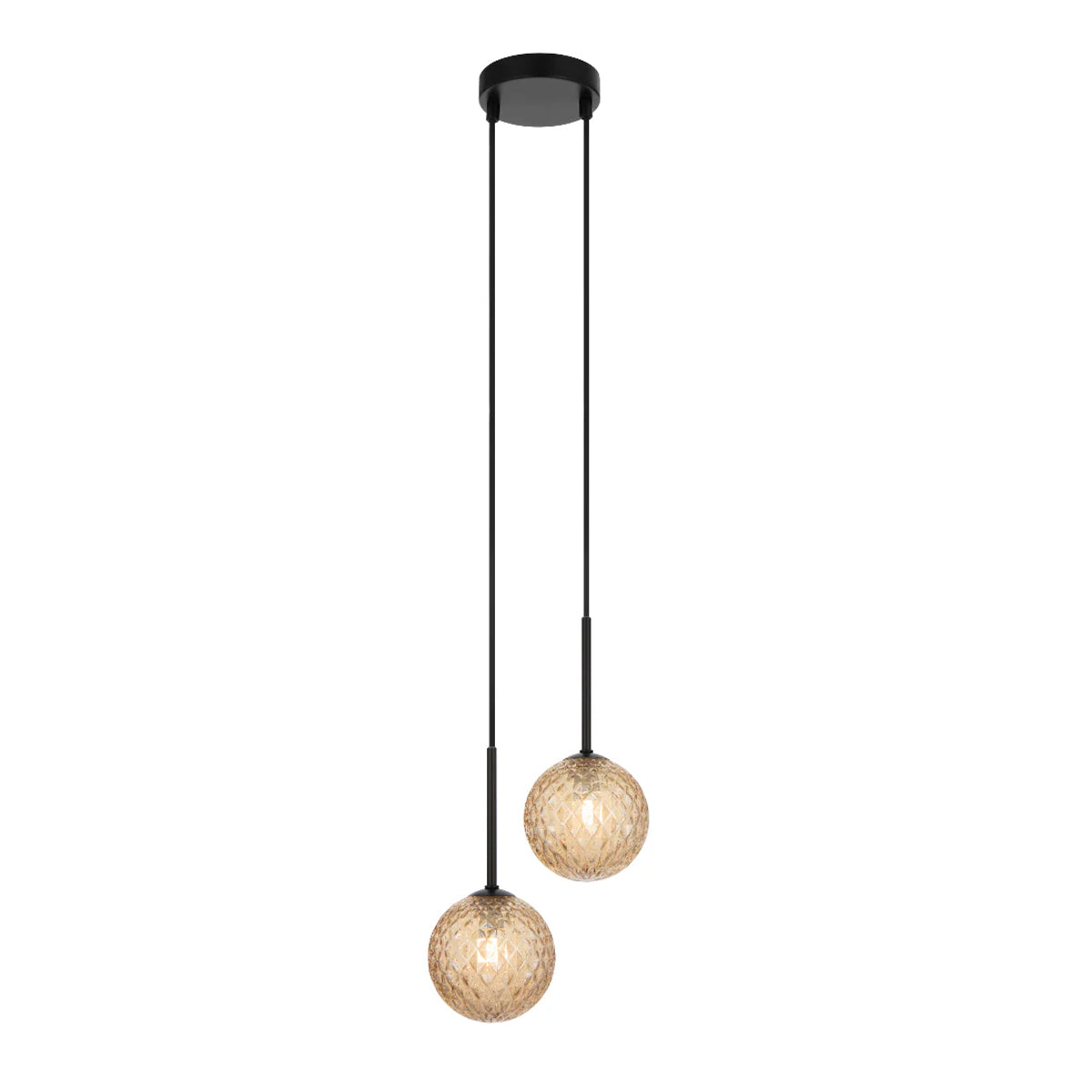 Gaston 2 Light Pendant with Interchangeable Shades