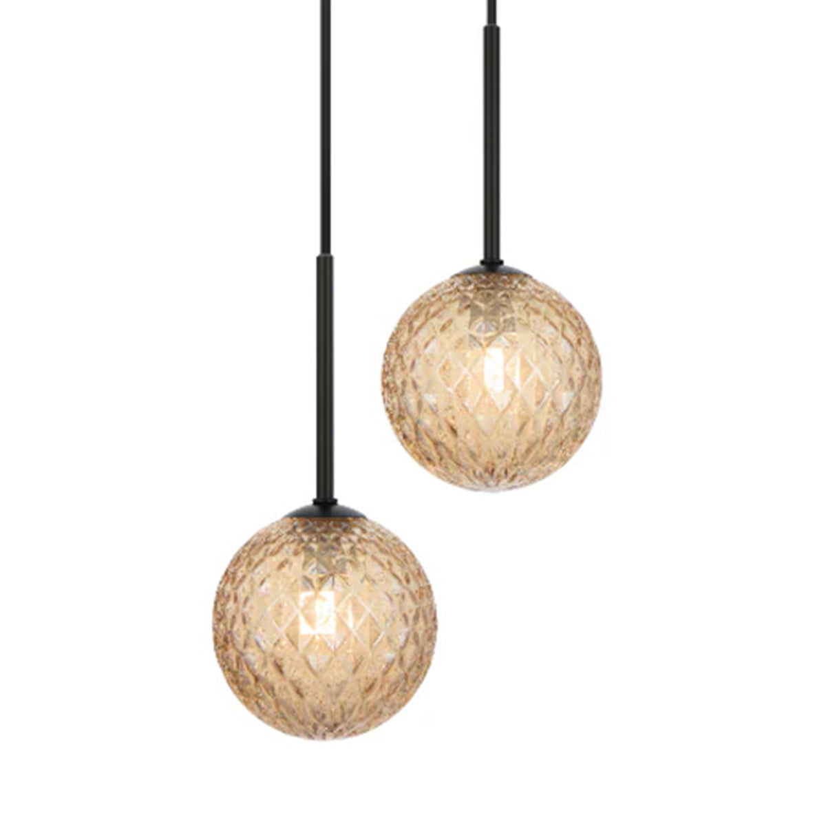 Gaston 2 Light Pendant with Interchangeable Shades