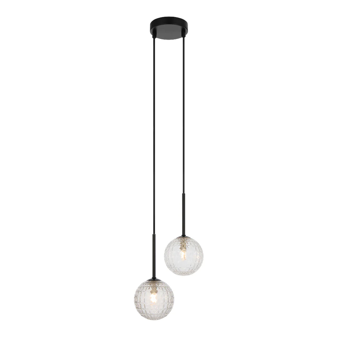 Gaston 2 Light Pendant with Interchangeable Shades