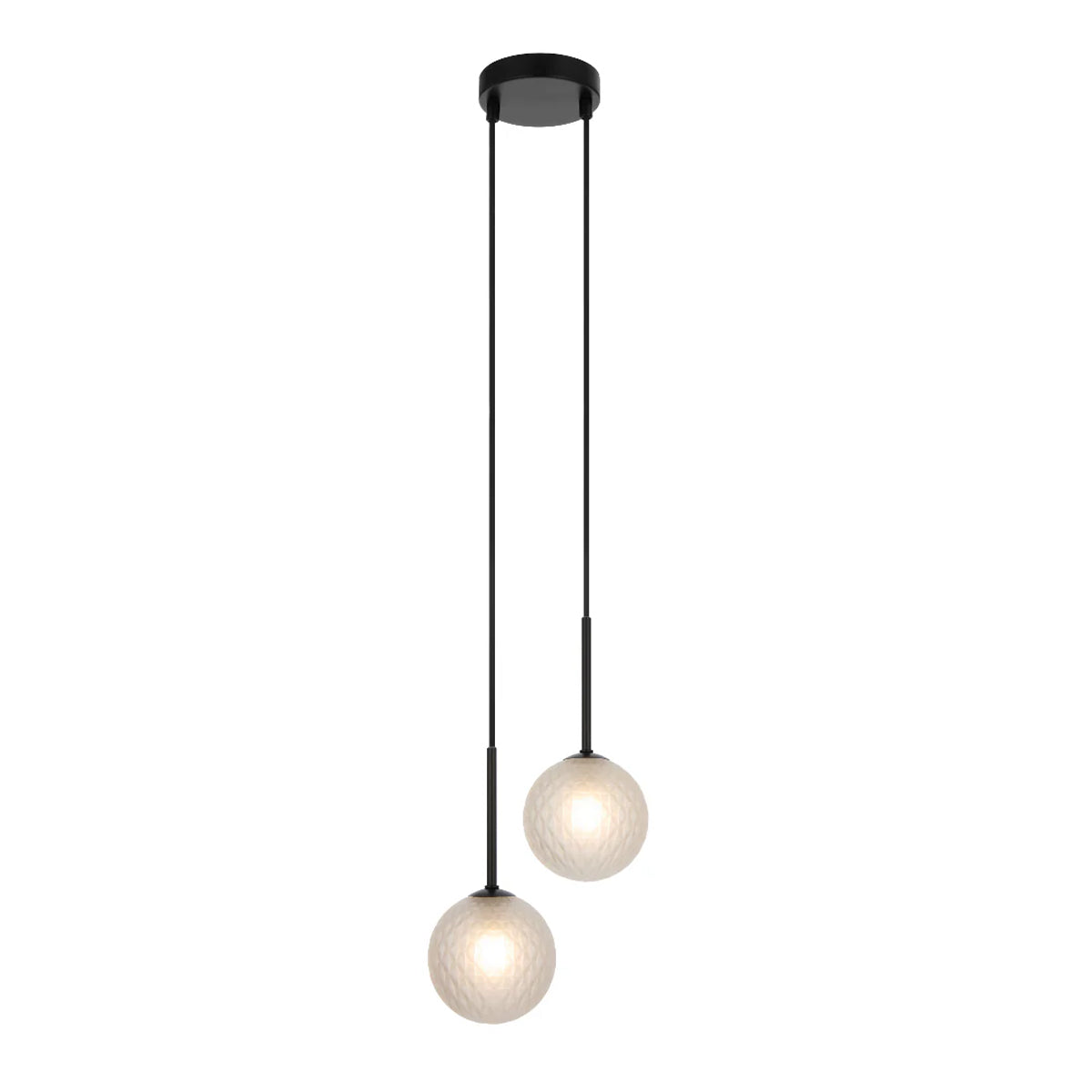 Gaston 2 Light Pendant with Interchangeable Shades