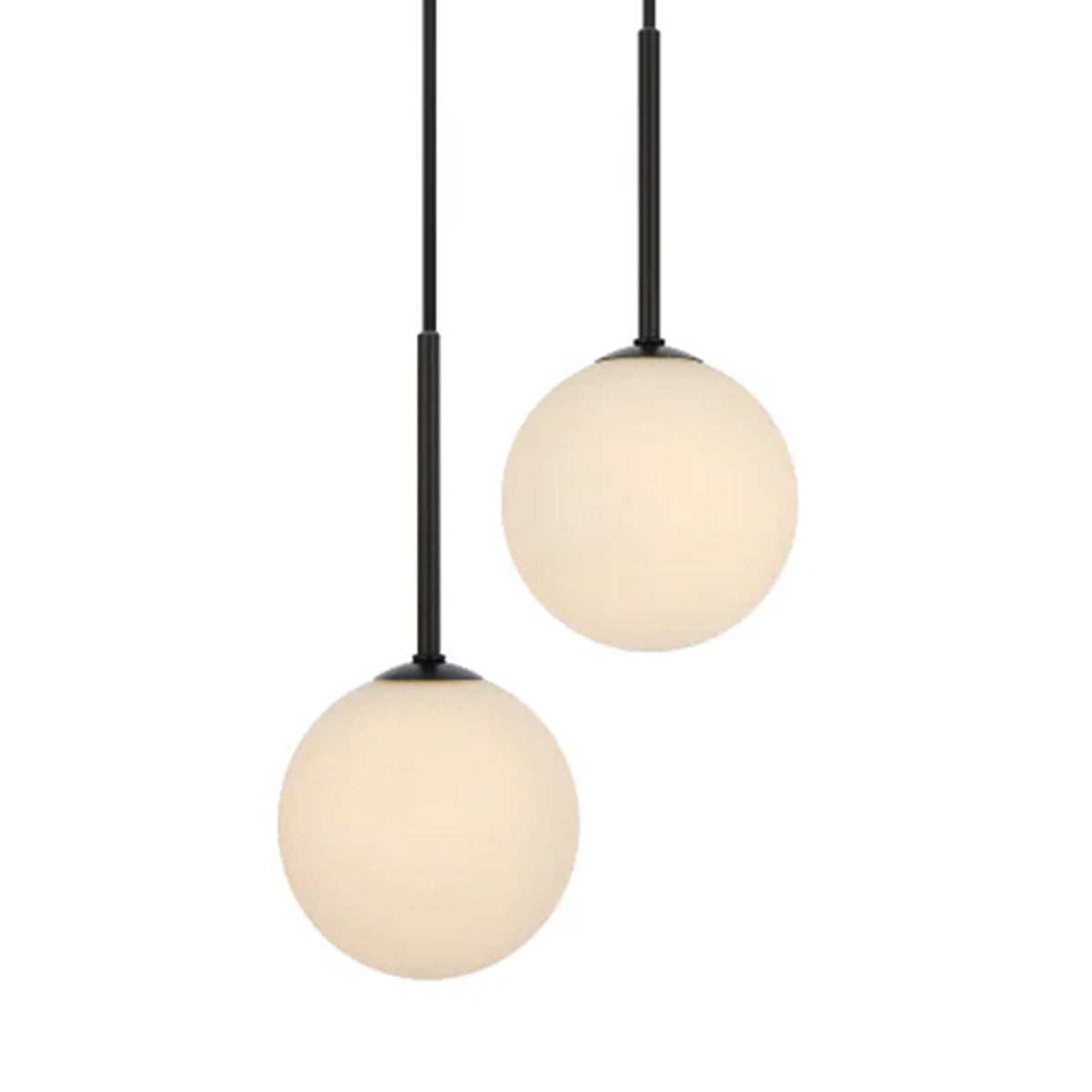 Gaston 2 Light Pendant with Interchangeable Shades