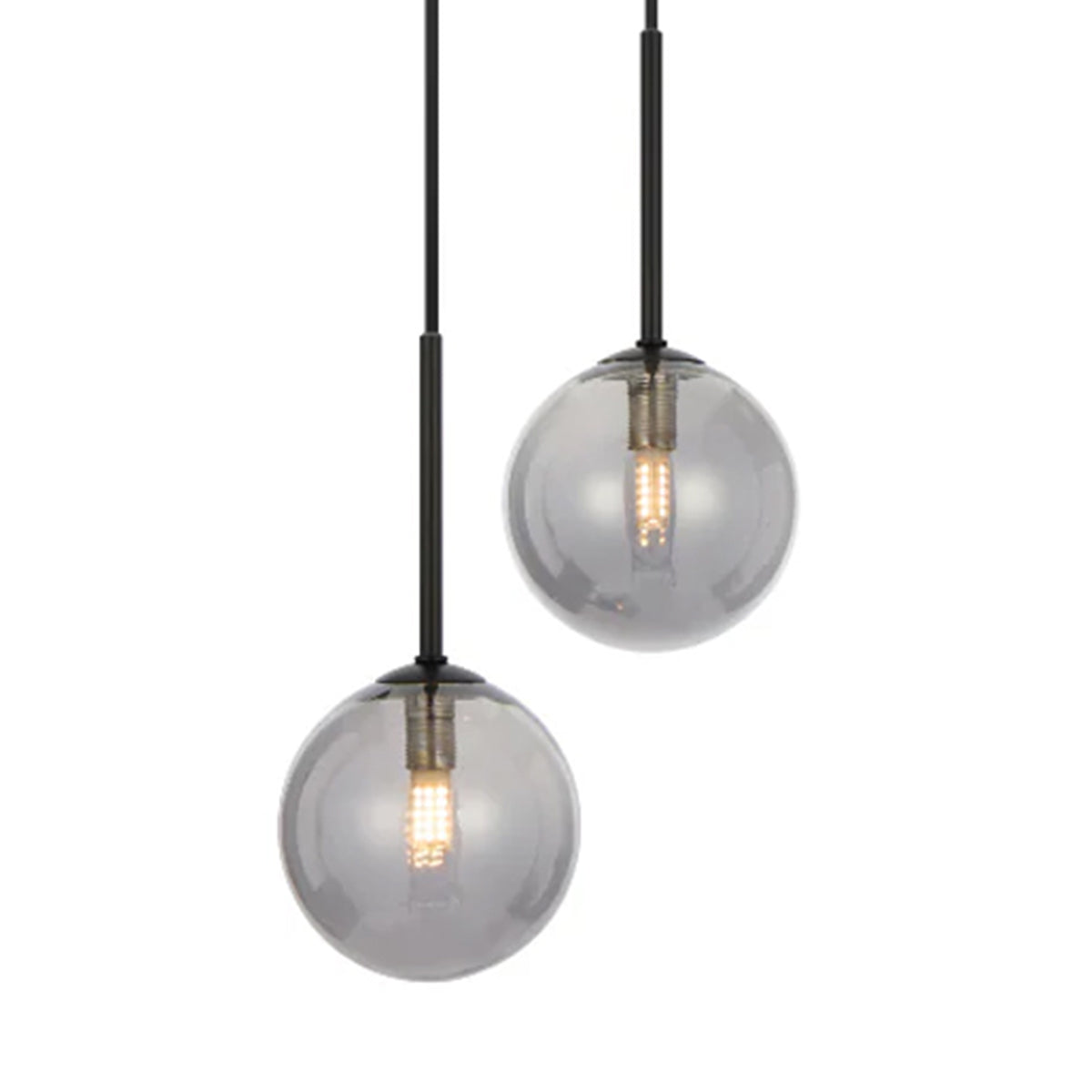 Gaston 2 Light Pendant with Interchangeable Shades