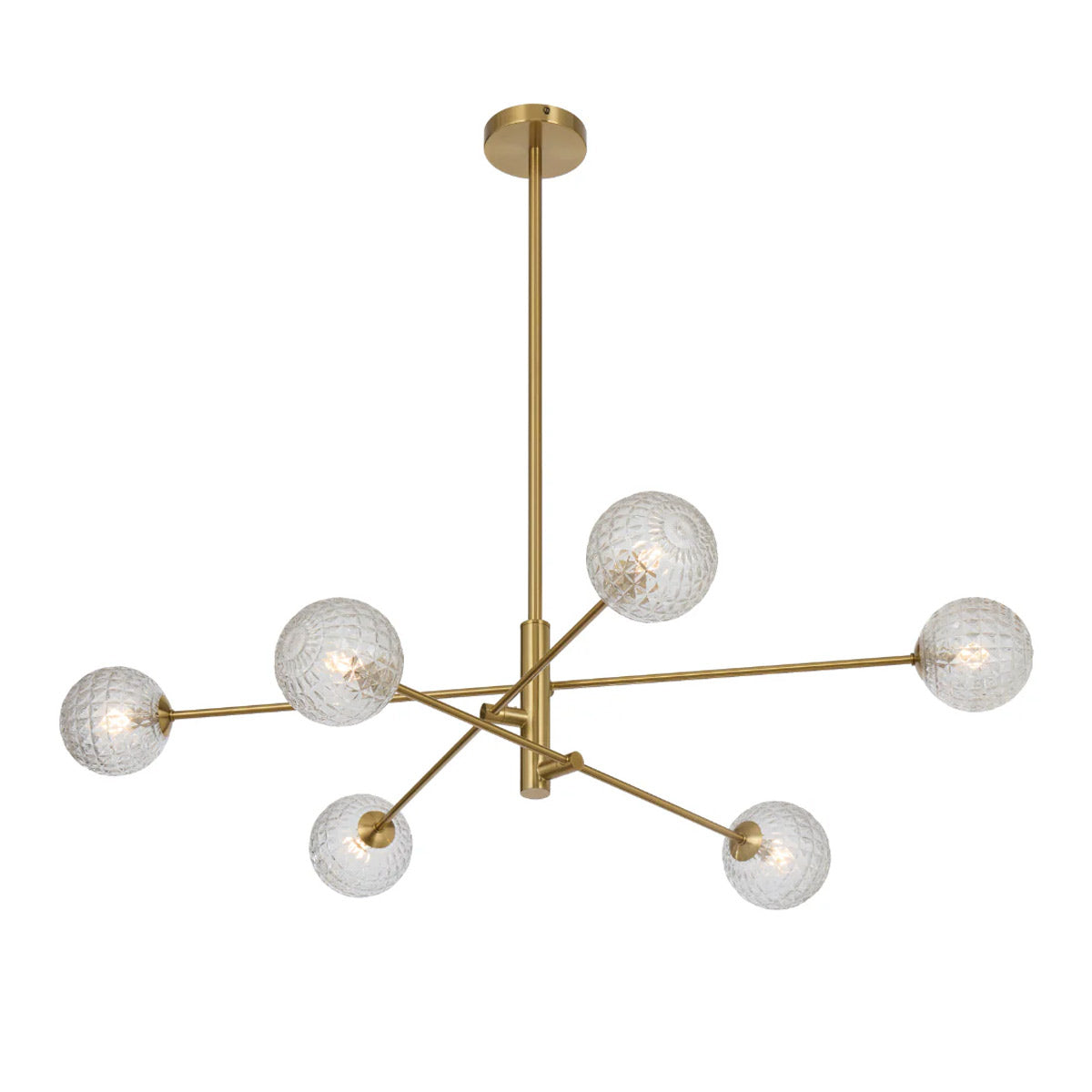 Gaston 6 Light Pendant with Interchangeable Shades