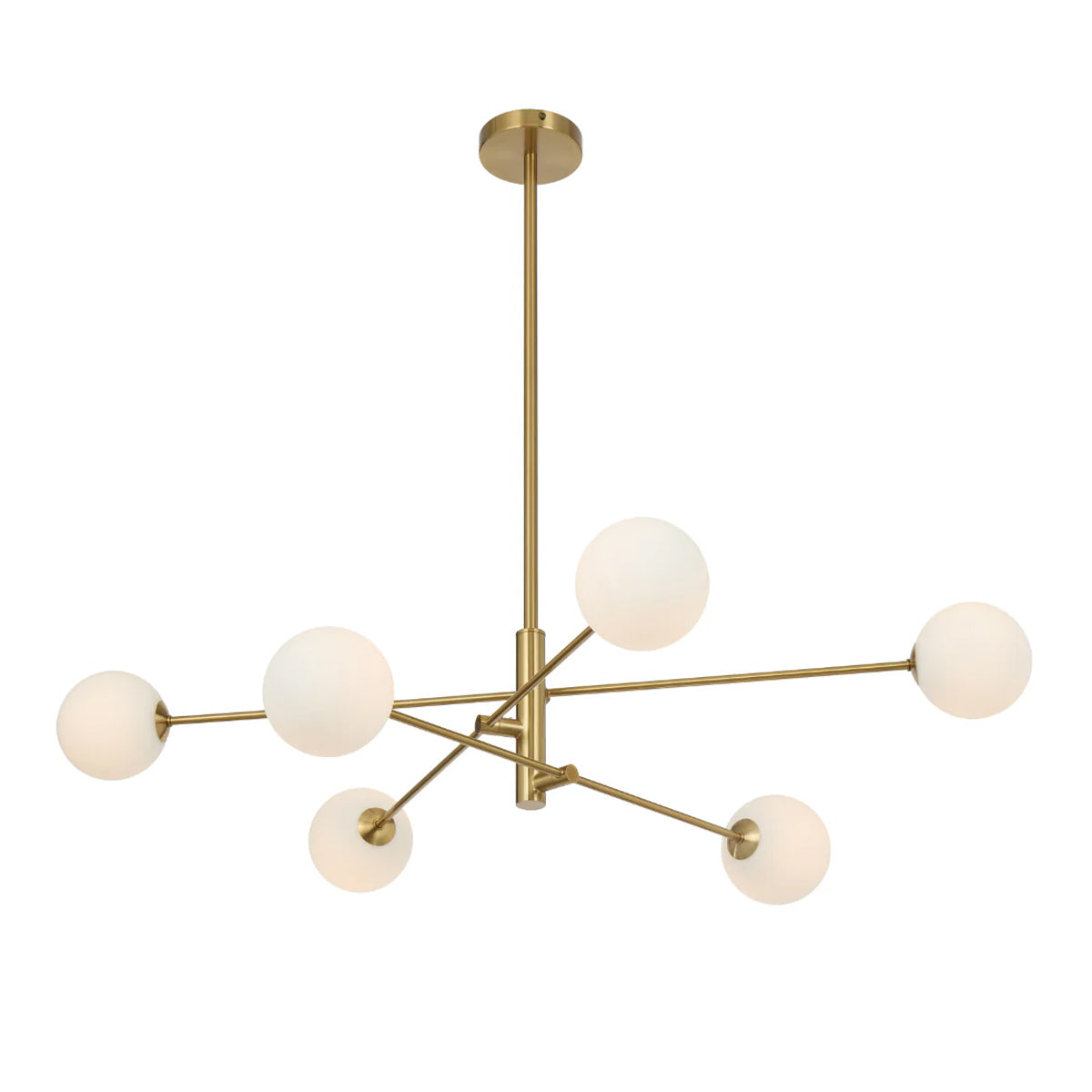 Gaston 6 Light Pendant with Interchangeable Shades