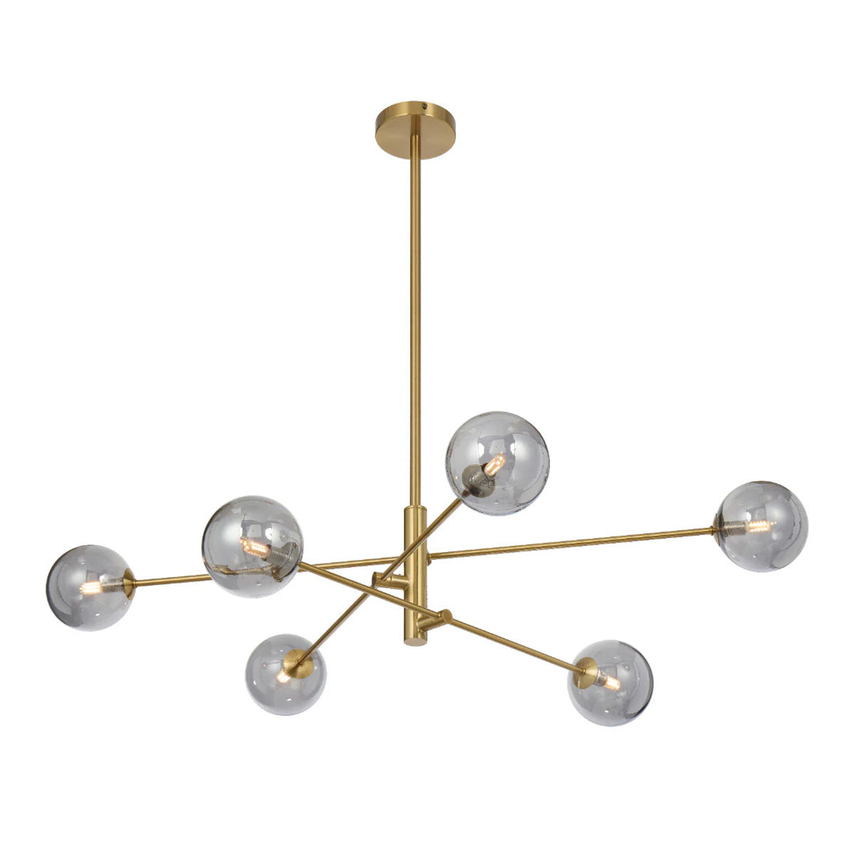 Gaston 6 Light Pendant with Interchangeable Shades