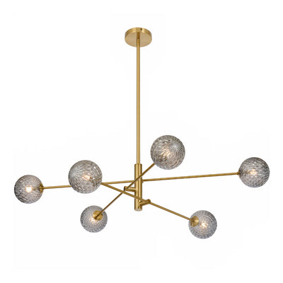 Gaston 6 Light Pendant with Interchangeable Shades