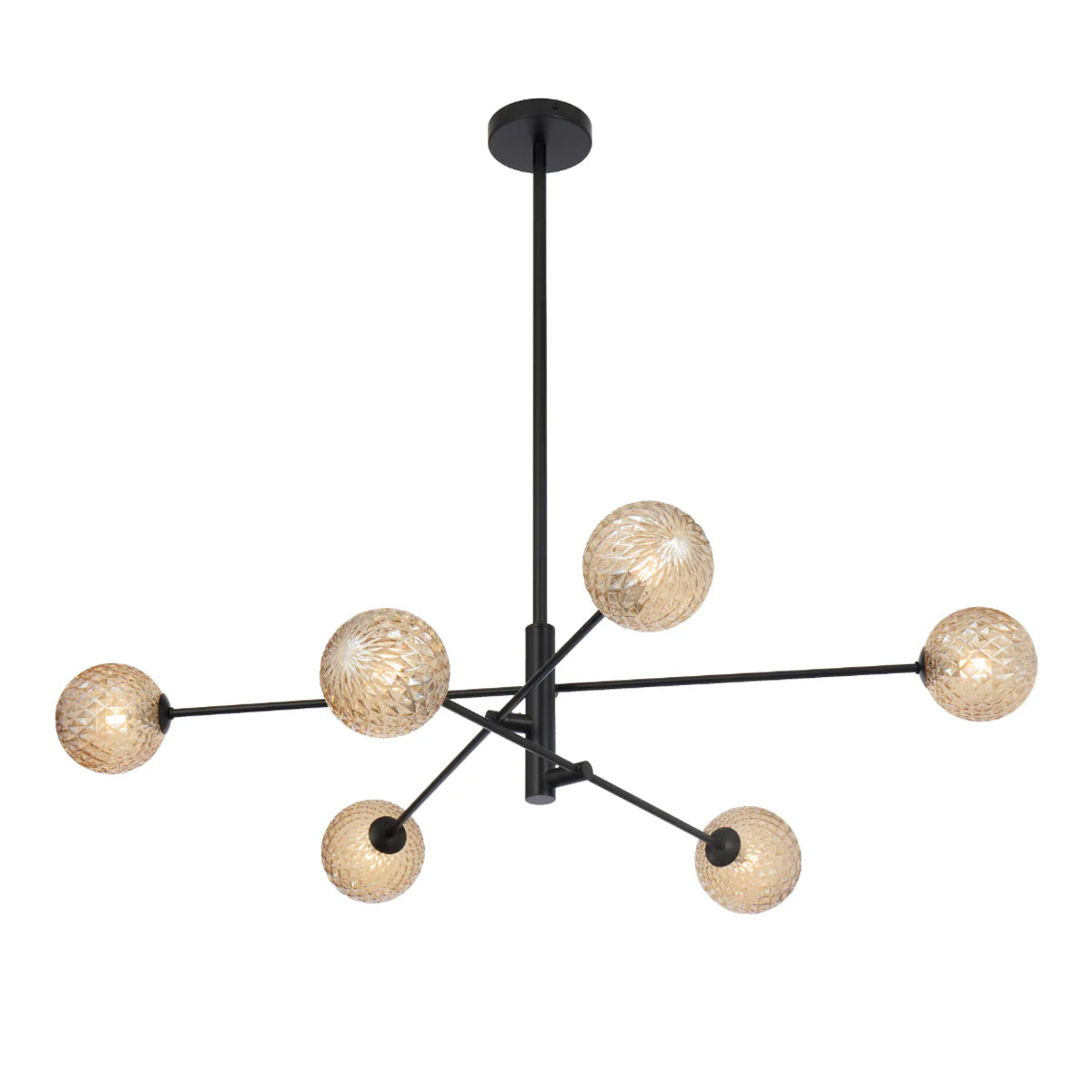 Gaston 6 Light Pendant with Interchangeable Shades