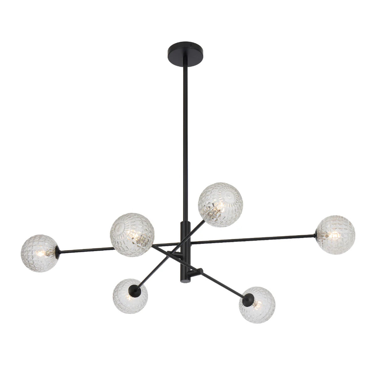 Gaston 6 Light Pendant with Interchangeable Shades