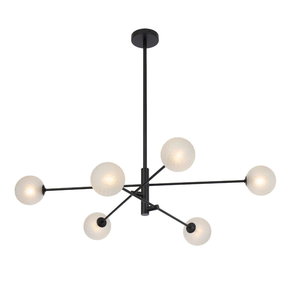 Gaston 6 Light Pendant with Interchangeable Shades