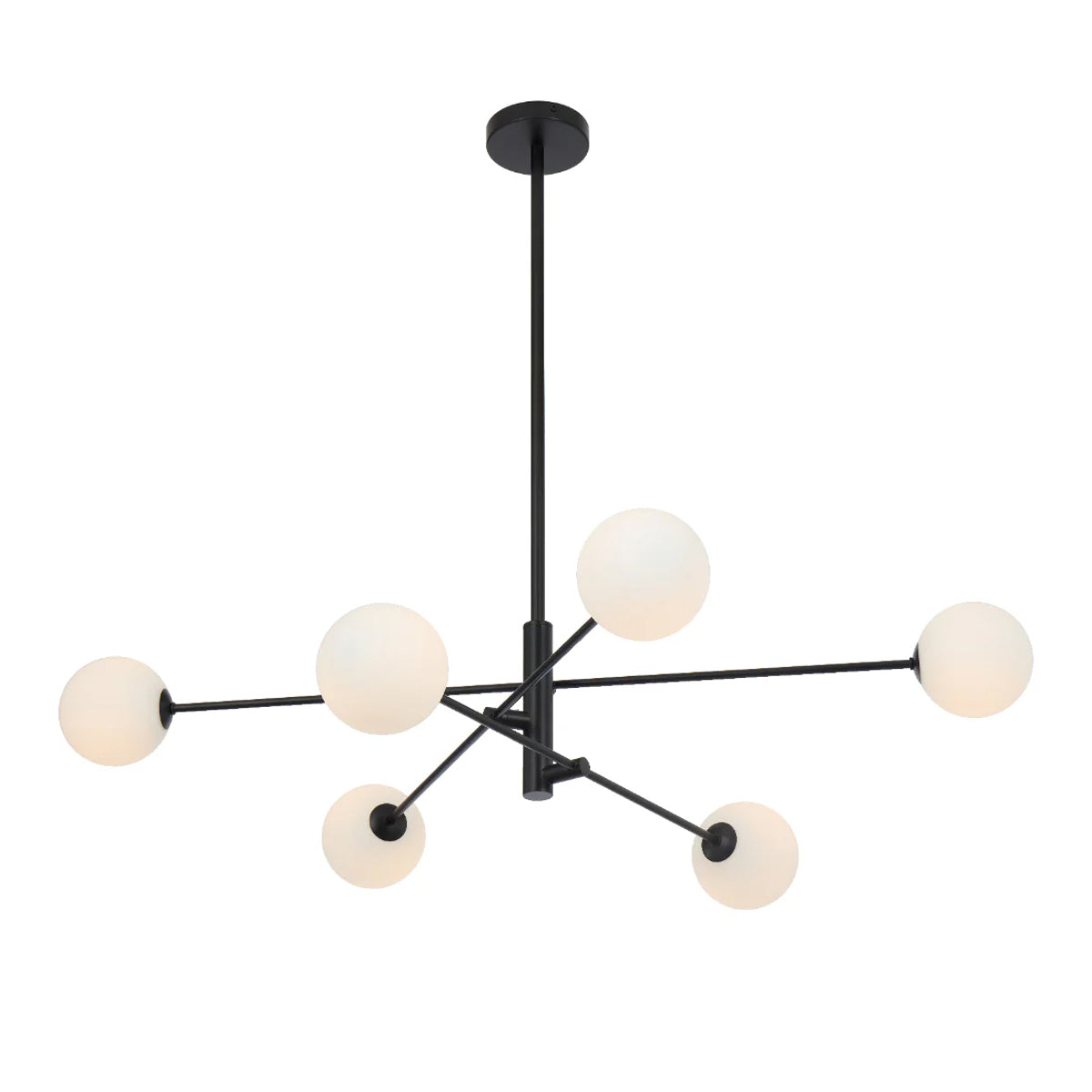 Gaston 6 Light Pendant with Interchangeable Shades