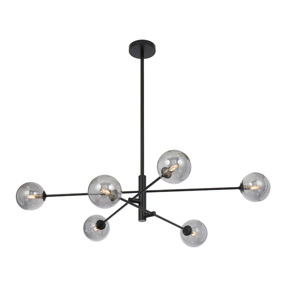 Gaston 6 Light Pendant with Interchangeable Shades