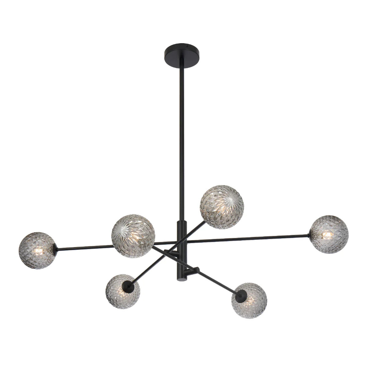 Gaston 6 Light Pendant with Interchangeable Shades
