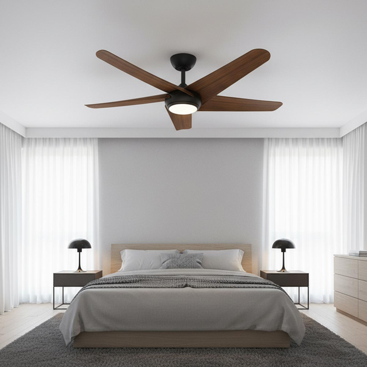 Geo Smart DC Ceiling Fan with Remote & LED Light