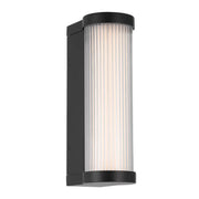 Gevet Ribbed Exterior LED Wall Light