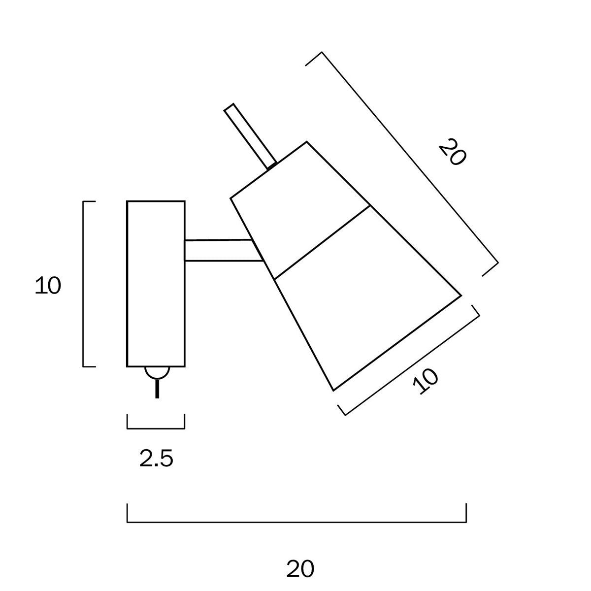Gibson Metal Wall Light E27 - Modern Indoor Fixture