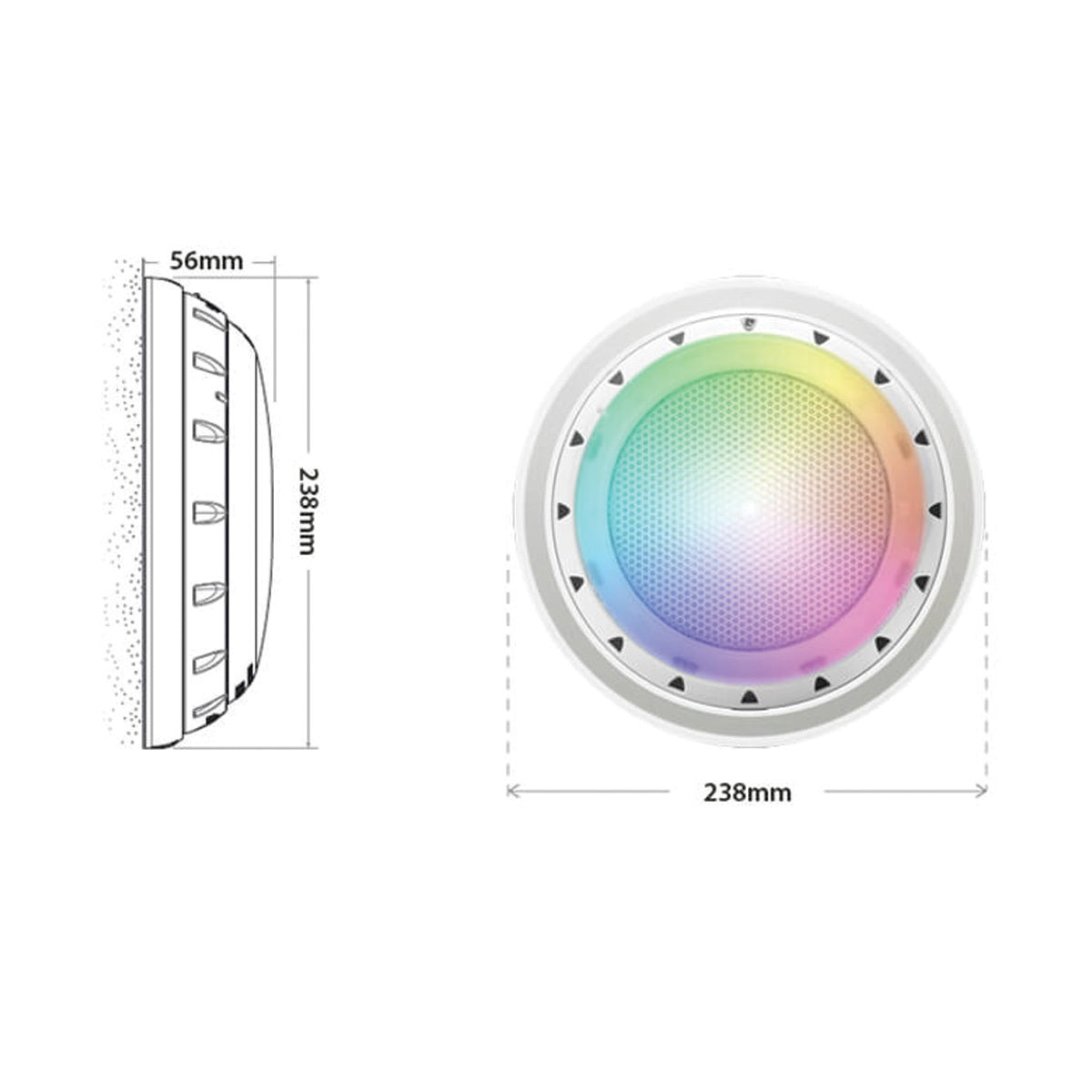 Retro GKRX Multi Plus White Trim Pool Light
