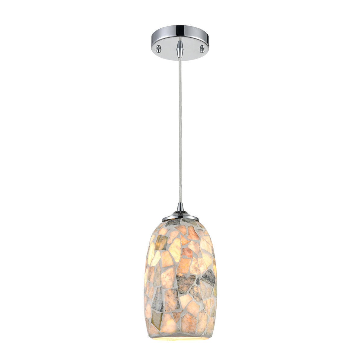Glaze Stone Mosaic Glass Pendant Light