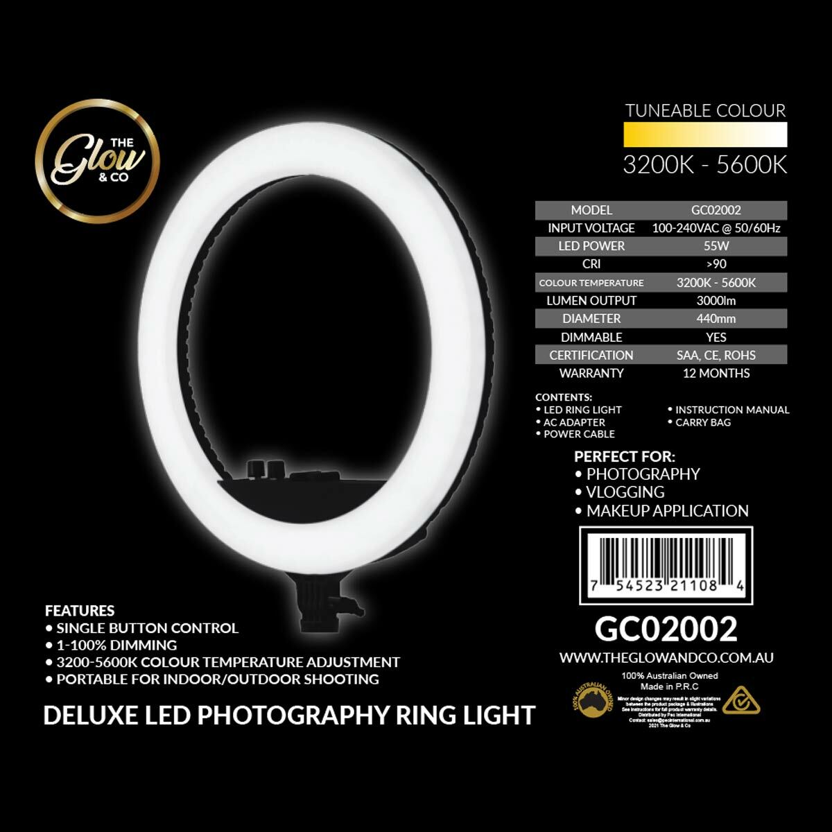 Glow & Co Infinity 18" LED Ring Light