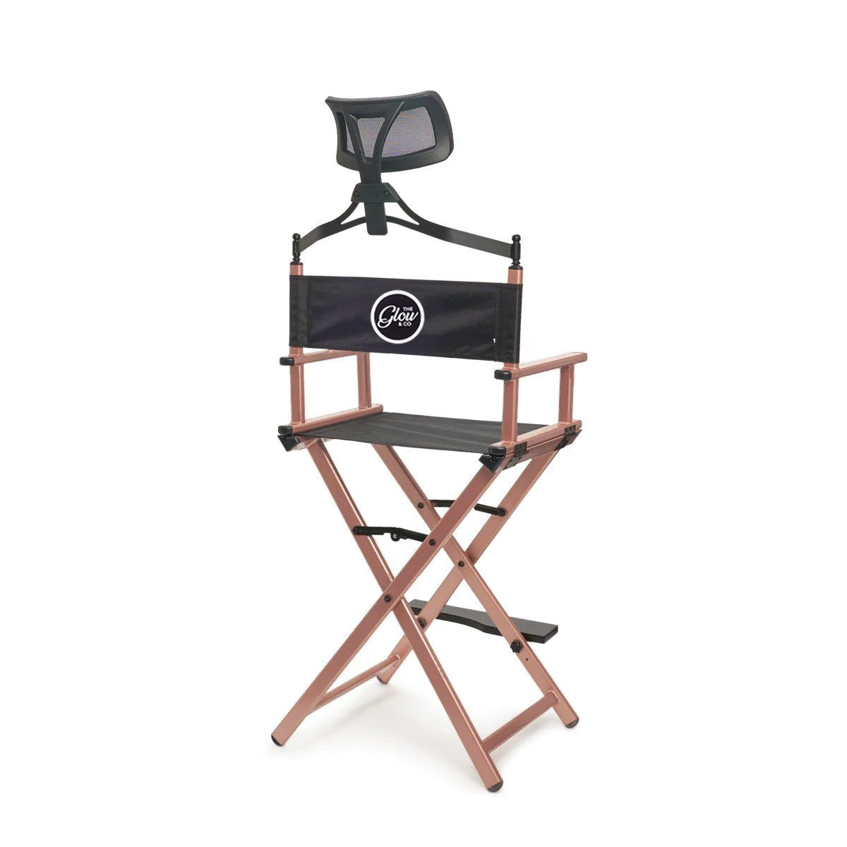Glow & Co MUA Professional Makeup Chair with Head Rest-Pink