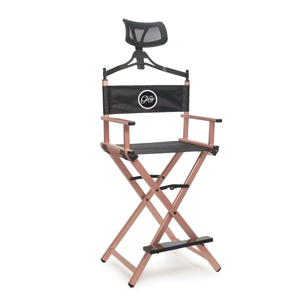 Glow & Co MUA Professional Makeup Chair with Head Rest-Pink