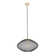 Golpe Industrial Oval Small Stainless Steel Pendant Light