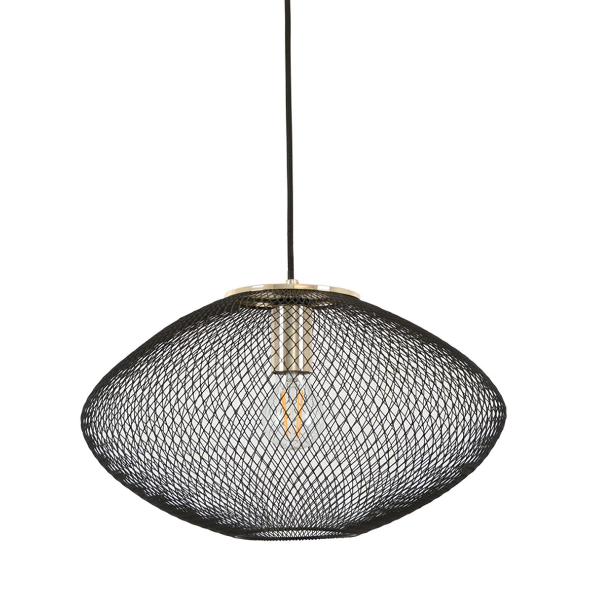 Golpe Industrial Oval Small Stainless Steel Pendant Light