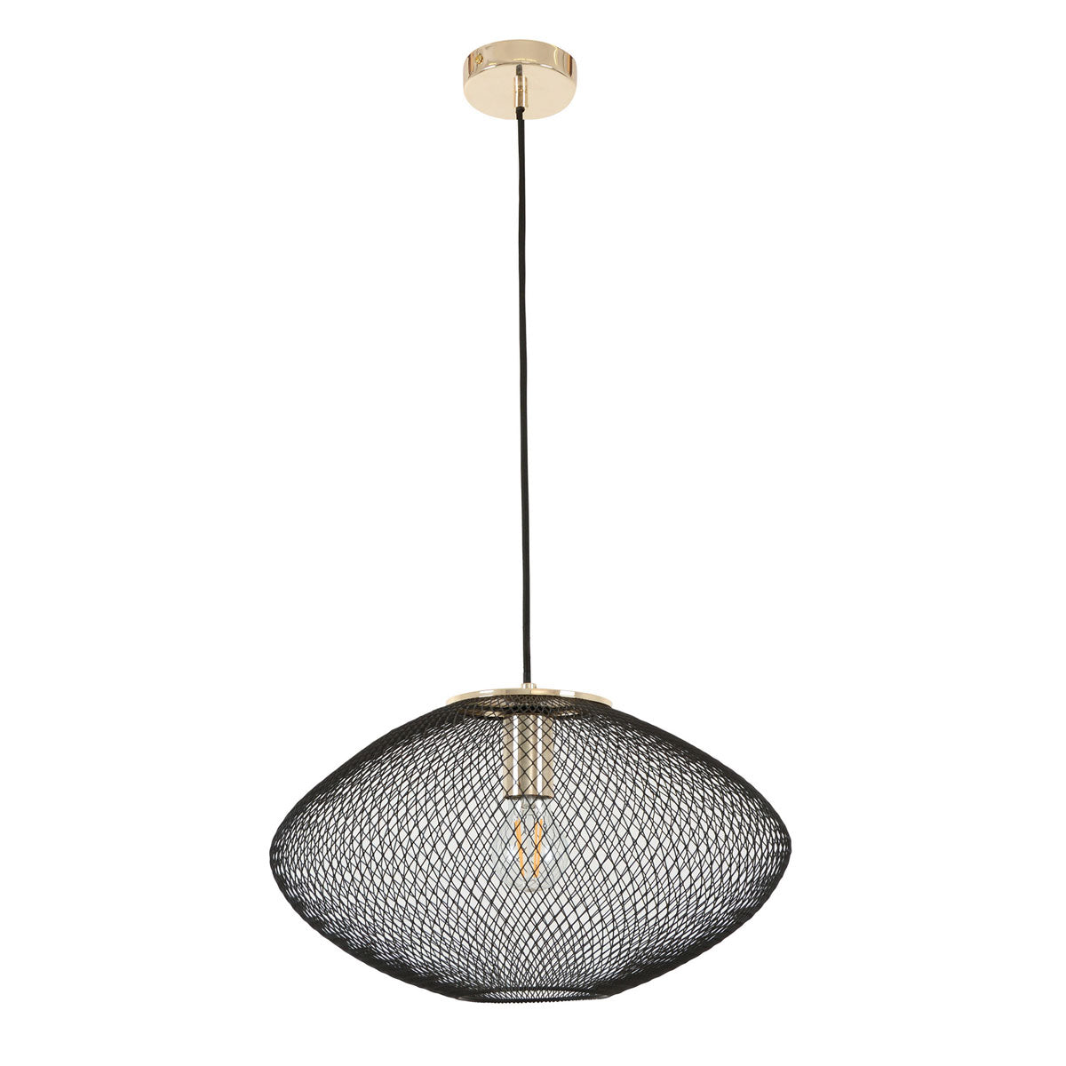 Golpe Industrial Oval Small Stainless Steel Pendant Light