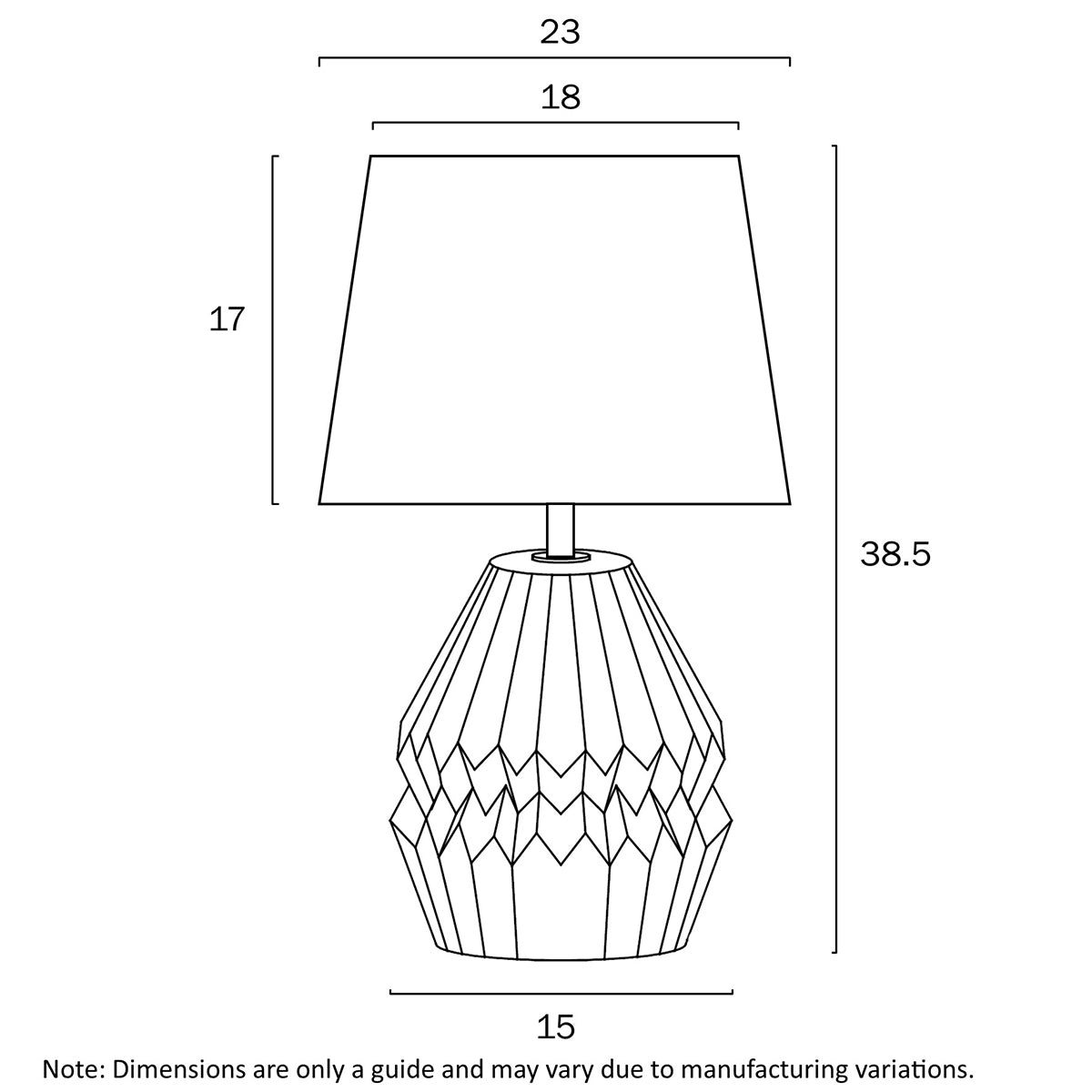 Greet Table Lamp Stacked Ceramic Design