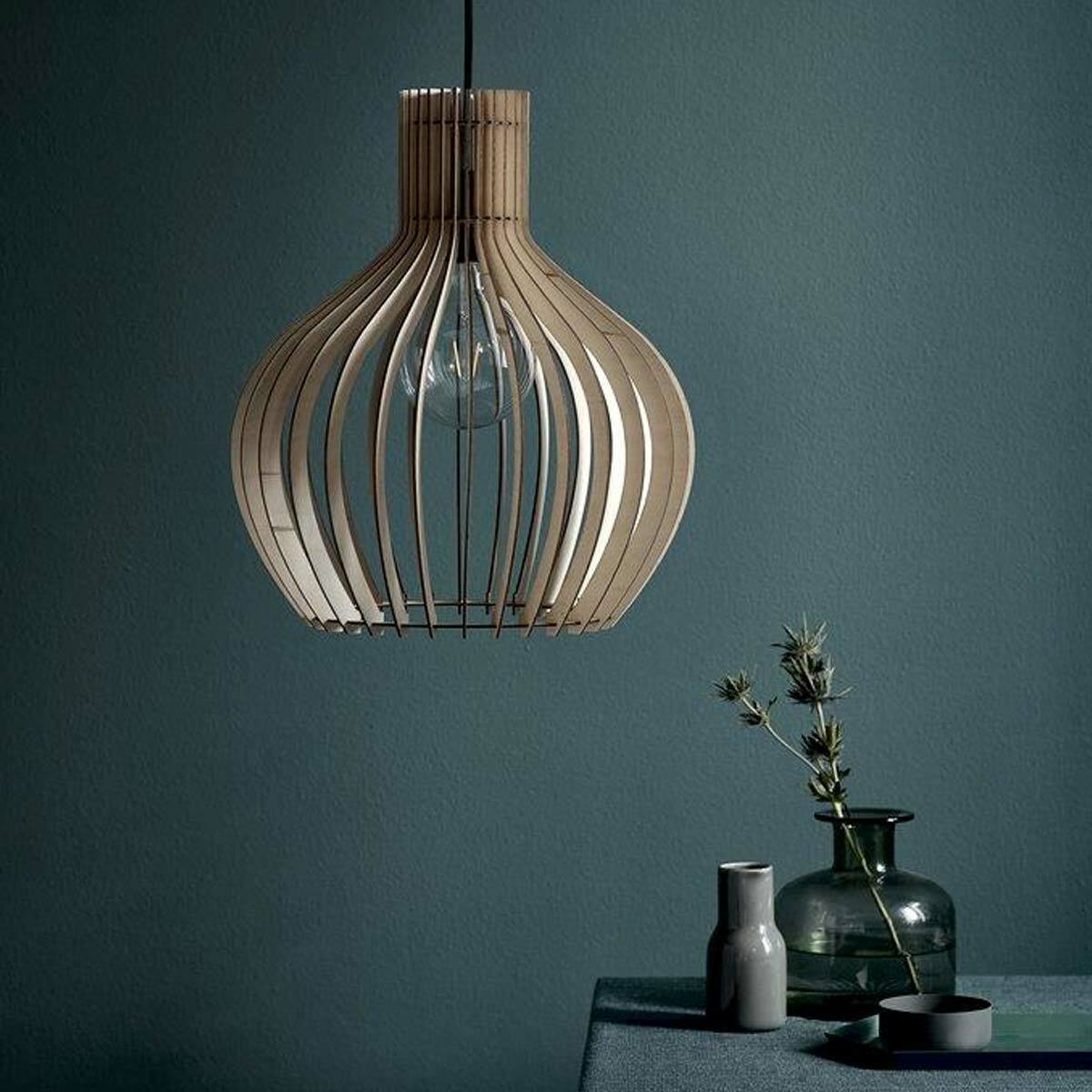 Groa 40 Timber Pendant Light