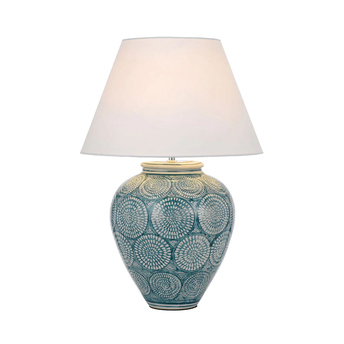 Hannah Ceramic Table Lamp with Coastal Ambiance