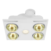 Heatflow Quattro 3 in 1 Bathroom Heater Exhaust Fan Light