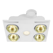 Heatflow Quattro 3 in 1 Bathroom Heater Exhaust Fan Light