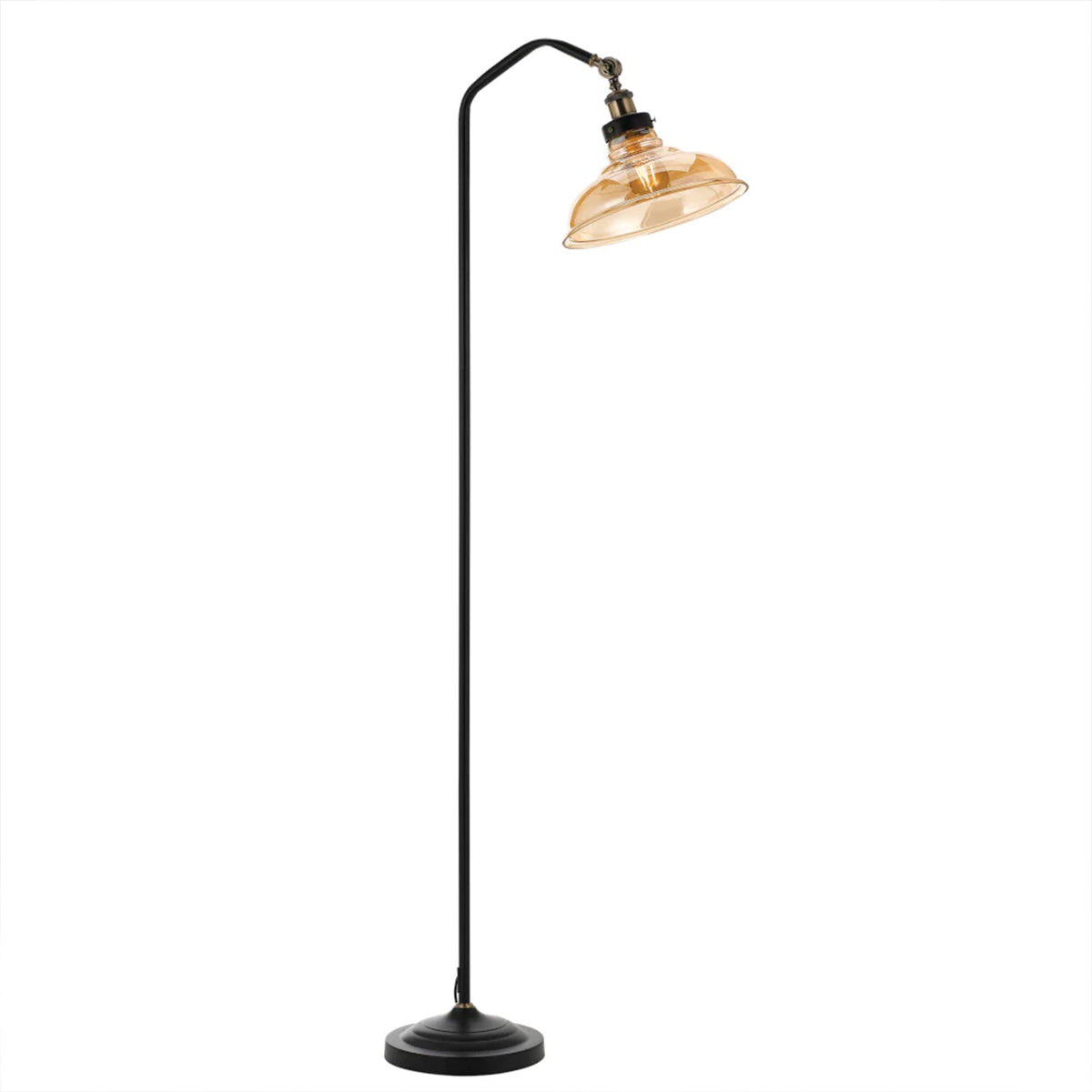 Hertel Adjustable Floor Lamp with E27 Bulb Holder