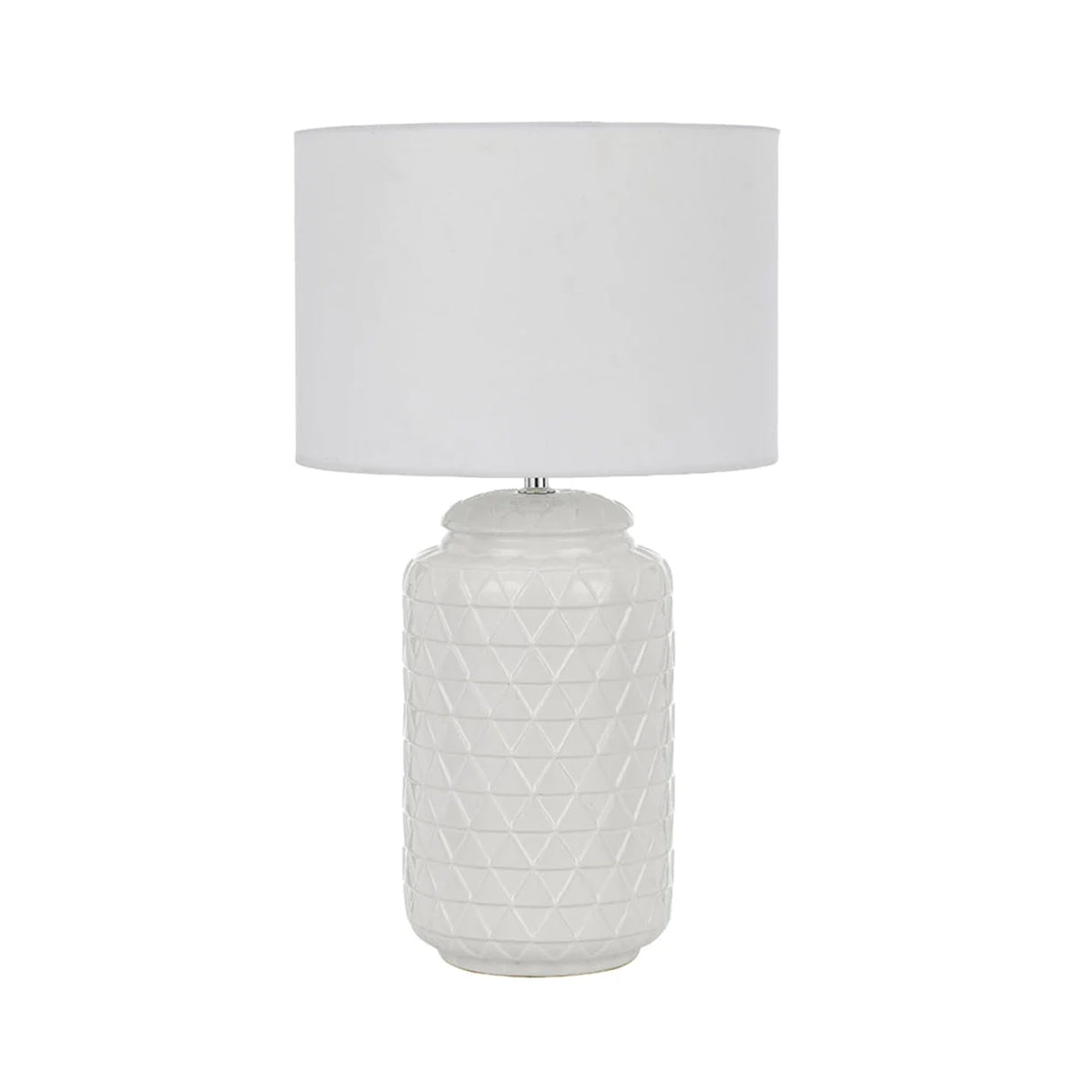 Heshi Ceramic Table Lamp with Drum Shade