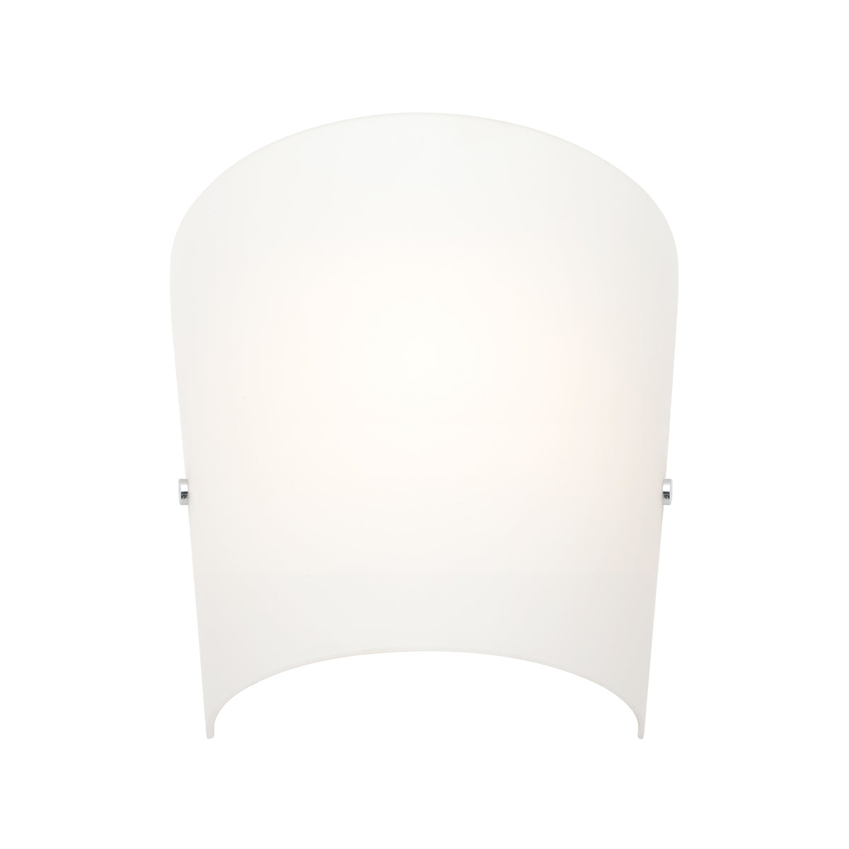 Holly Curved Opal Glass Wall Sconce