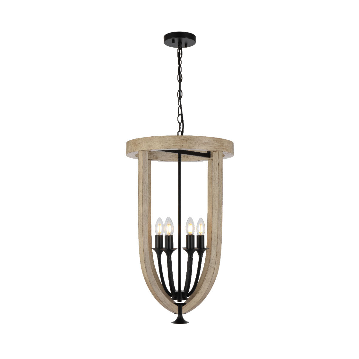 Hosley 6-Light Pendant Light - Black Iron